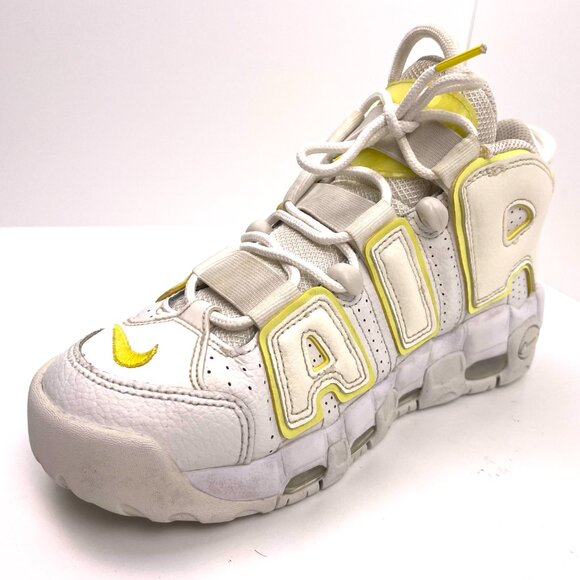 Nike Air Womens More Uptempo Light Citron Size 6.5 - Picture 8 of 13